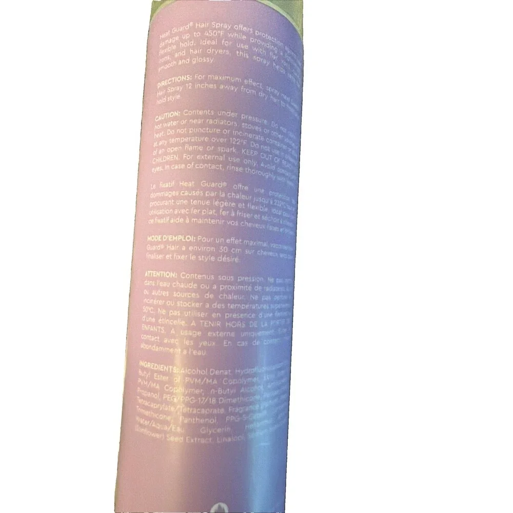 Sutra Beauty Heat Guard Hair Spray Heat Protectant Hyaluronic Acid Vegan 10.1 OZ